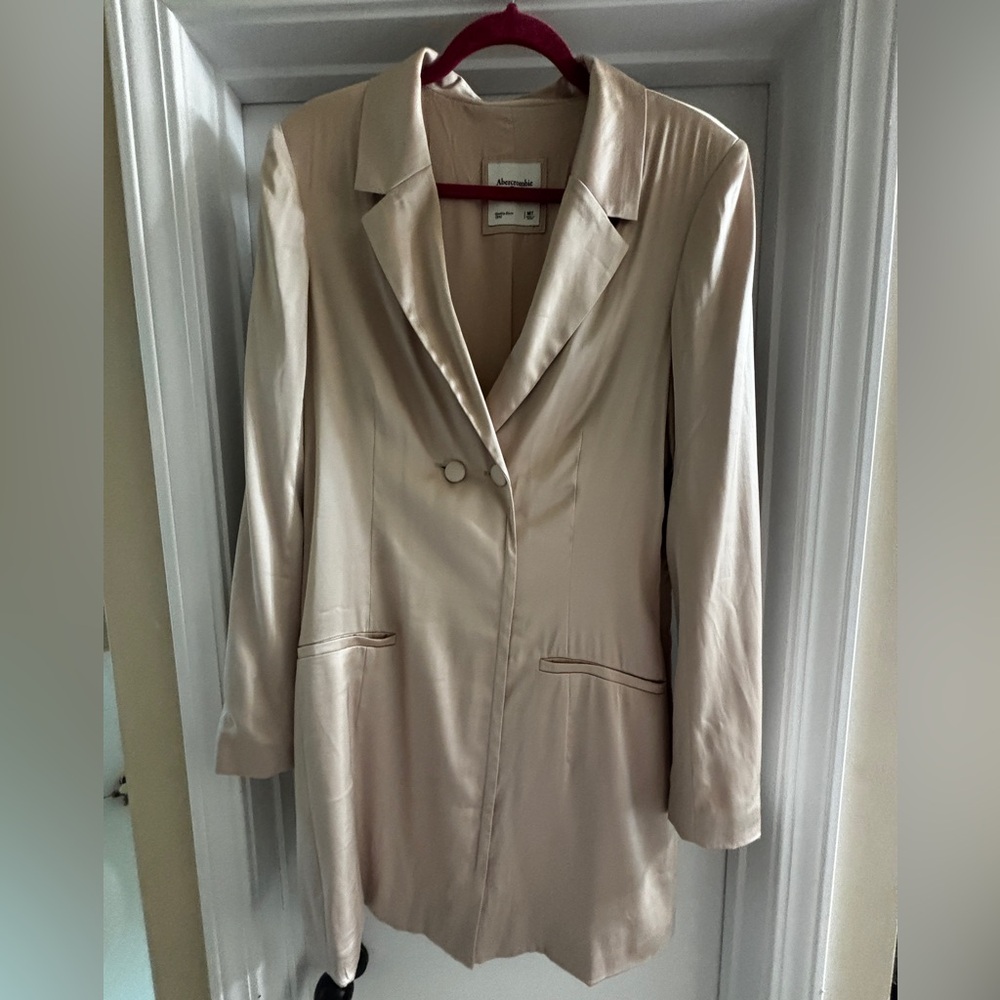 Champagne Gold Satin Dress